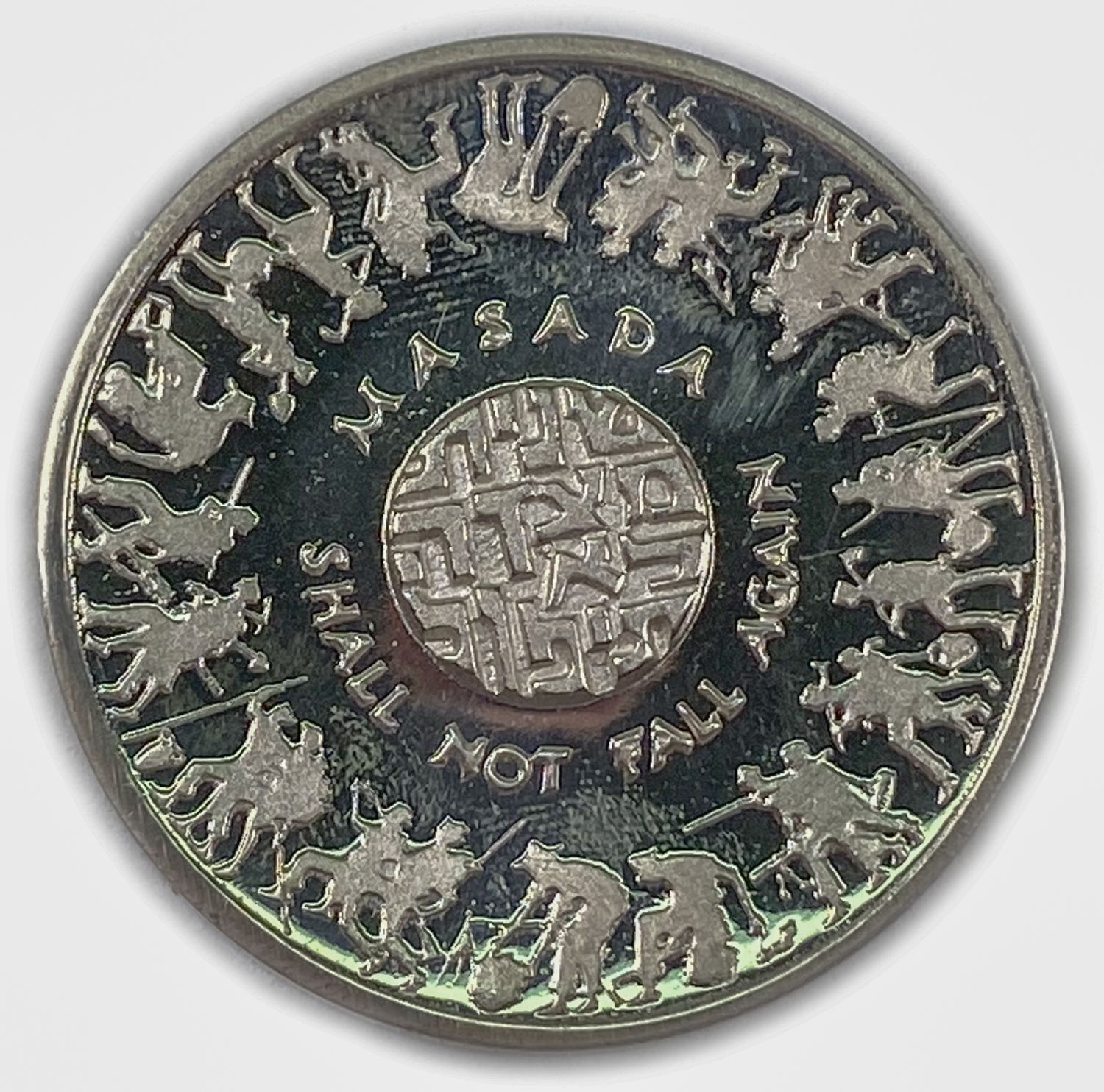 Israel - Masada , State Medal 1989 - Silver 935, 26g, 37mm
Masada was built by Jonathan the ... - 1 2