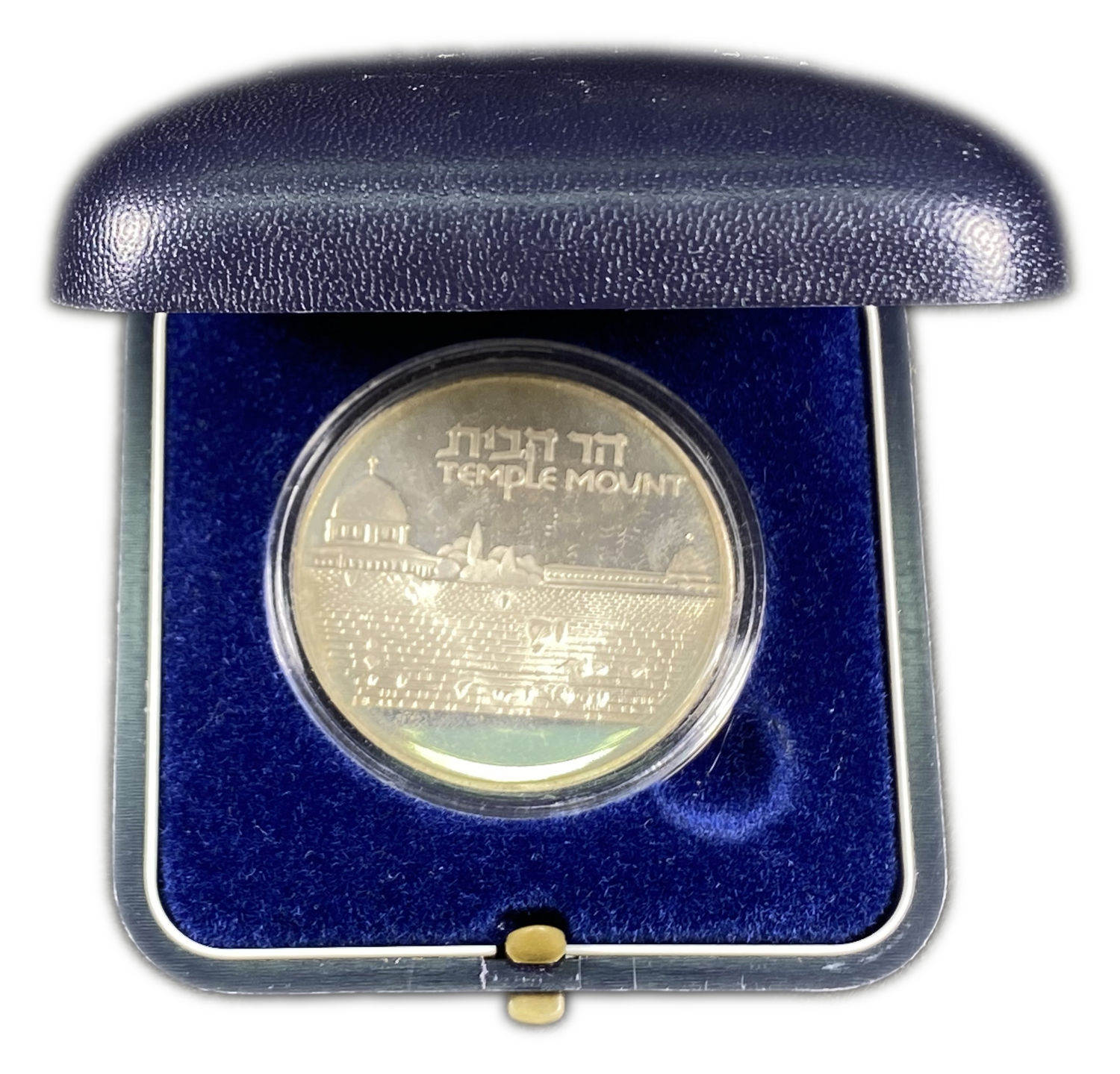 Israel - "Temple Mount Jerusalem", State Medal - Silver 935, 26 g, 37 mm - 1 2
