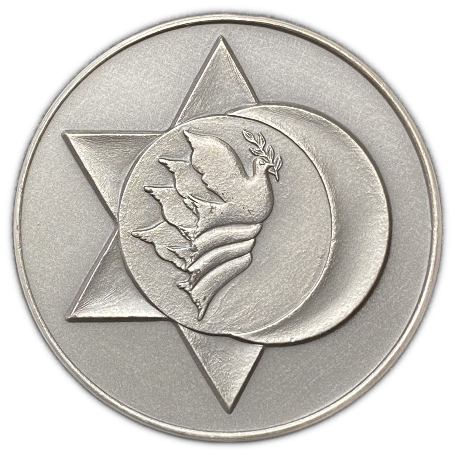 Israel - Jorden Peace Agreement, State Medal 1994 - Silver 999, 60g, 50mm - 1 1