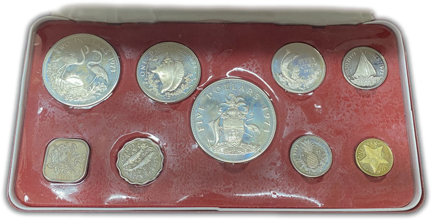 USA - Beast Islands - Set of 9 Proof Coins - 1973 - 1 2