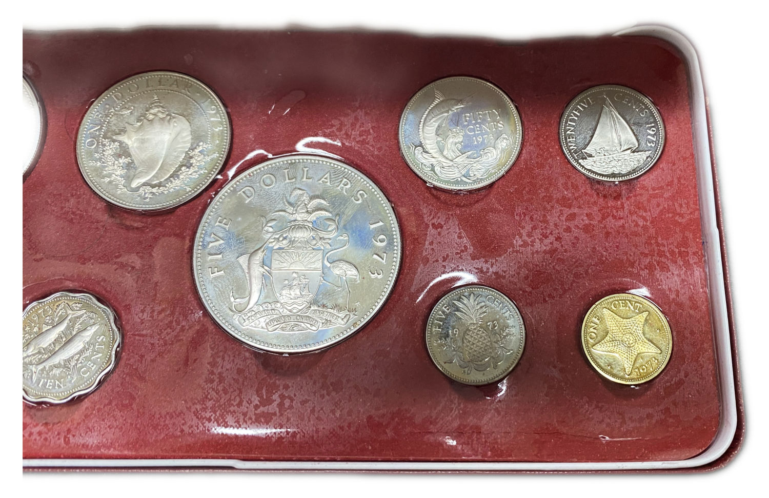 USA - Beast Islands - Set of 9 Proof Coins - 1973 - 1 4