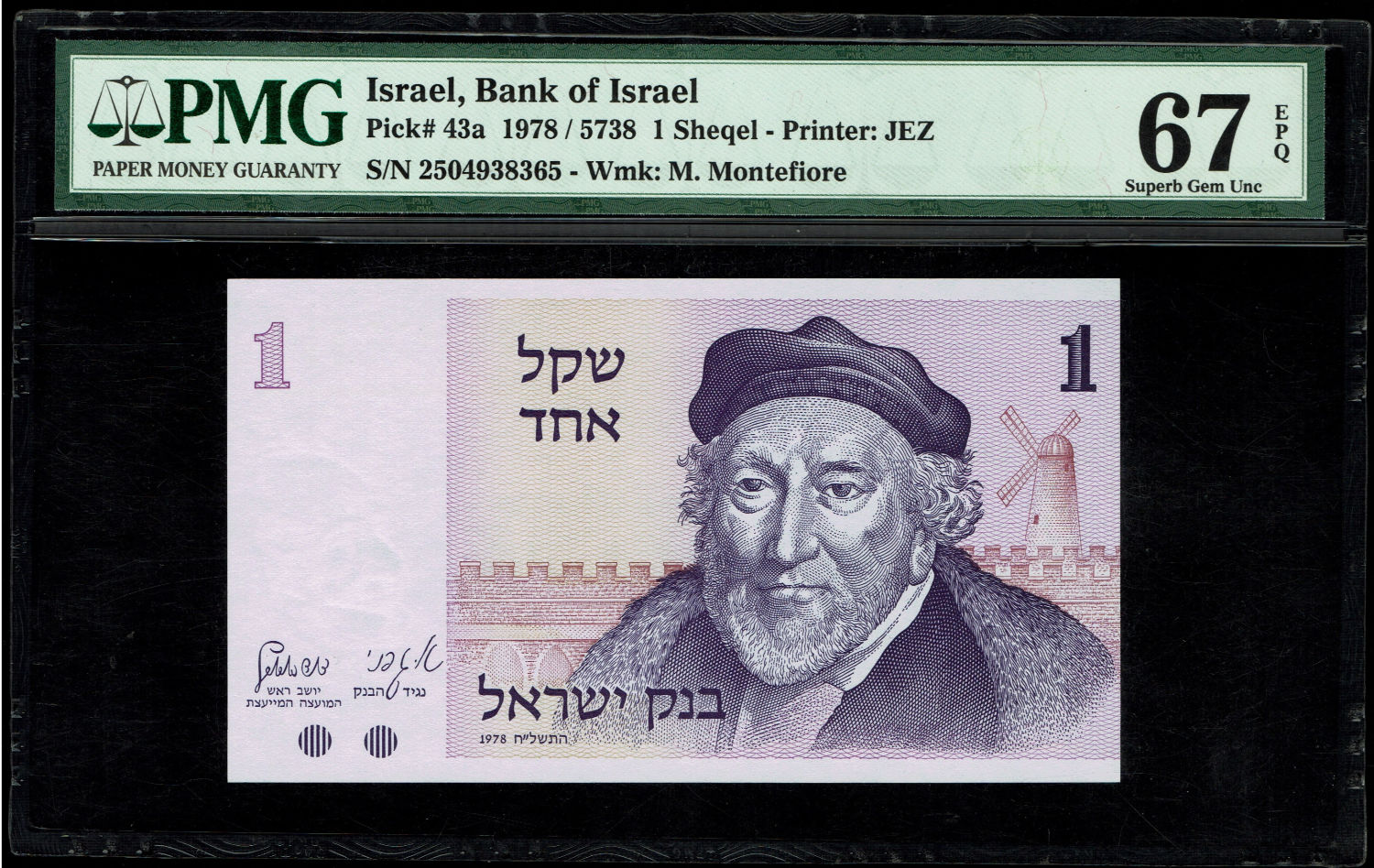 Israel - 1 Sheqalim 1978 - PMG 67 EPQ
The shekel series replaced the Israeli pound and includes nine ... - 1 0