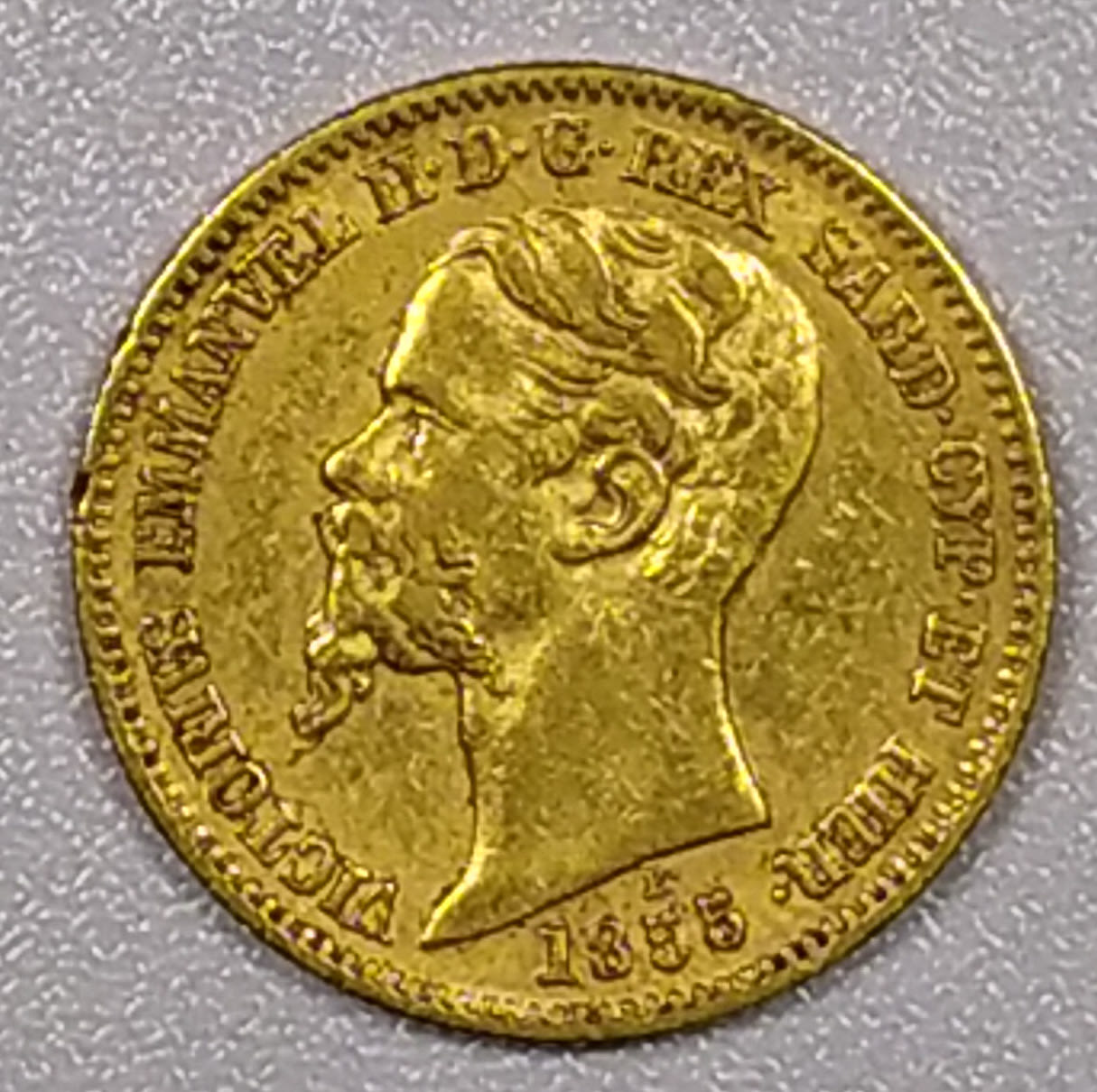 Italy - 20 Lire 1855 - VF-XF - 1 0
