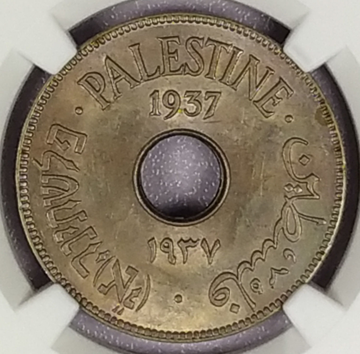 Palestine - 10 Mils 1937 - NGC 63 - 1 0