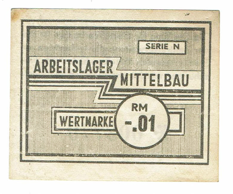 Germany - 0.01 reichsmark 1943 - Mittelbau labor camp - VF - 1 0