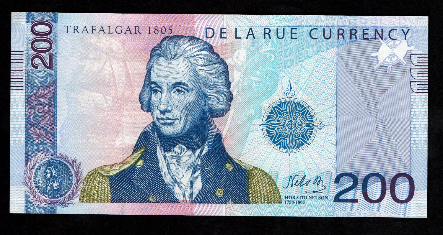 De La Rue 200 Banknote, Commemorative note 2005 - Horatio Nelson
One side adorned by an image of ... - 1 0