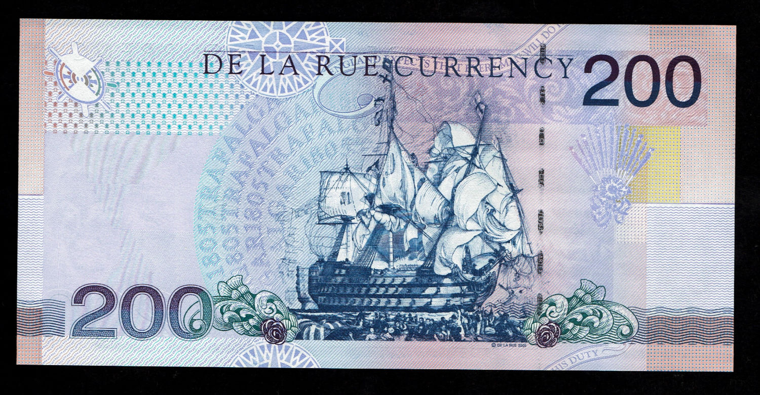 De La Rue 200 Banknote, Commemorative note 2005 - Horatio Nelson
One side adorned by an image of ... - 1 1