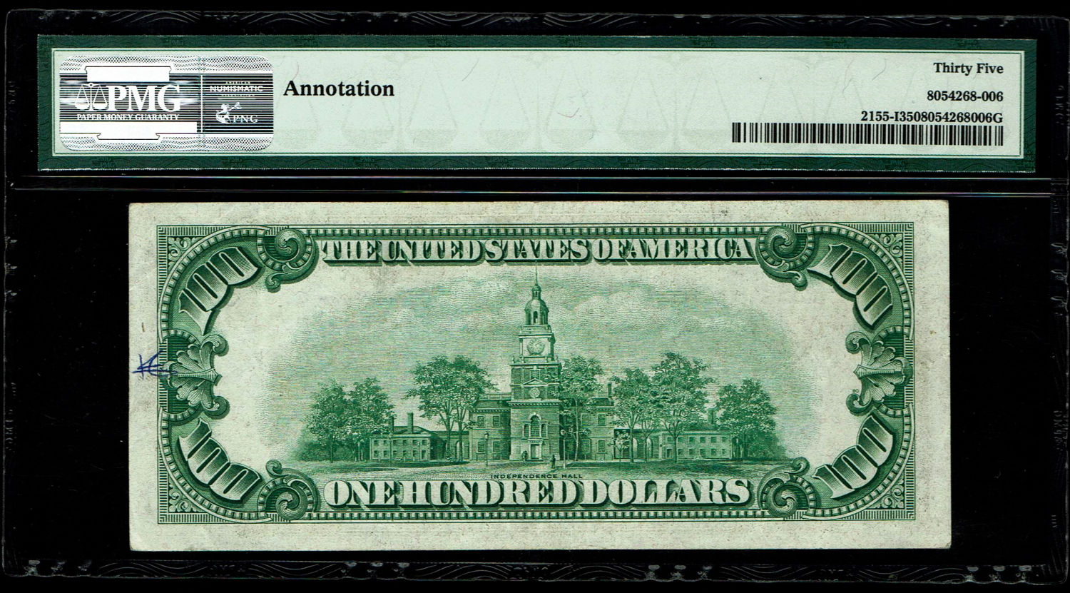 USA - 100 Dollar 1934 C Banknote - Federal Reserve Note Minneapolis - PMG 35
Series of 1934 one ... - 1 1