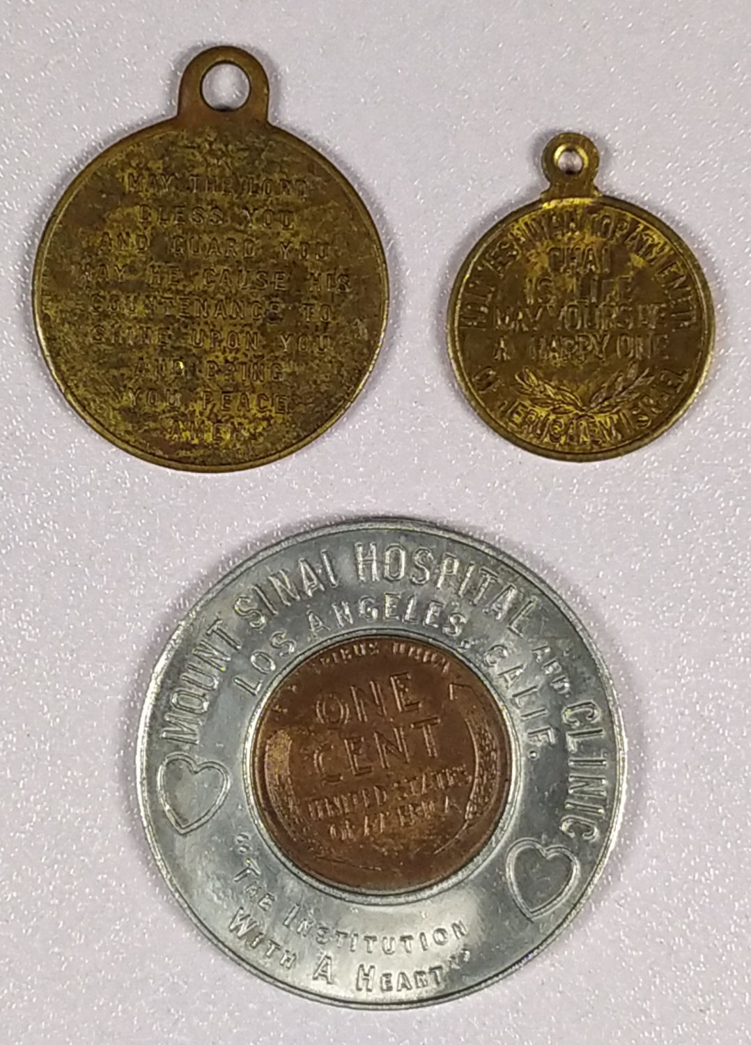 3 Jewish tokens from USA - 1 1