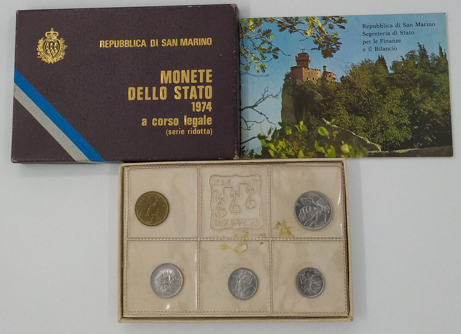 San Marino - Coins set of 5 coins from 1974