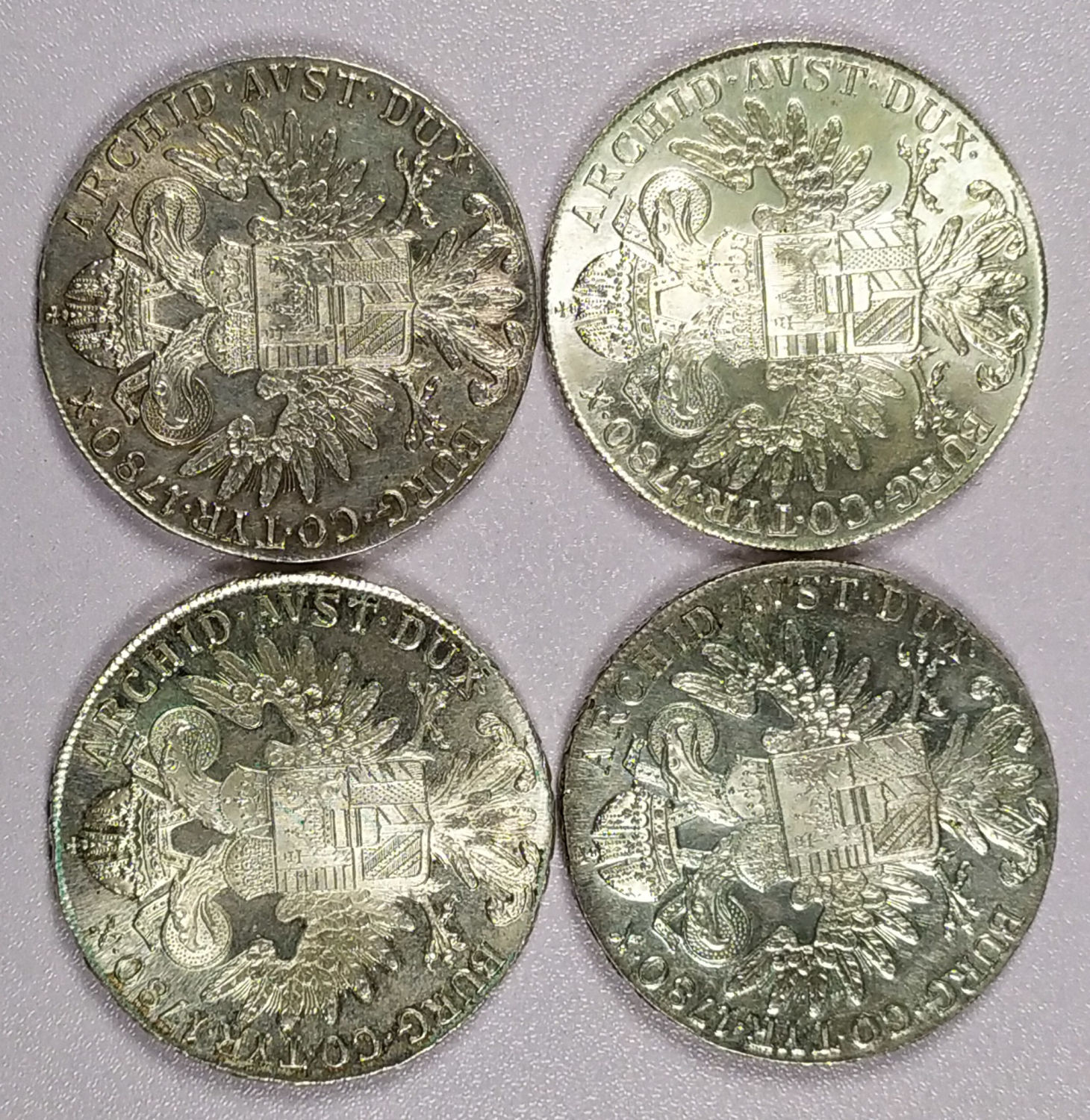 Europe - Lot 4 Silver Coins Taller - Late Issue - 1 1
