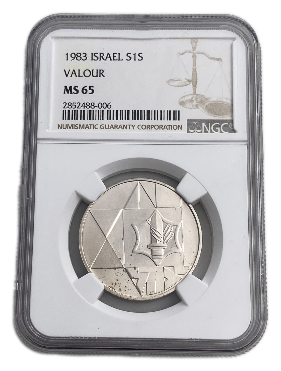 Israel - 1 Shekel 1983 - NGC MS 65 - Valor
Israel's 35th Anniversary of Independence Coin, 1983/5743 ... - 1 2
