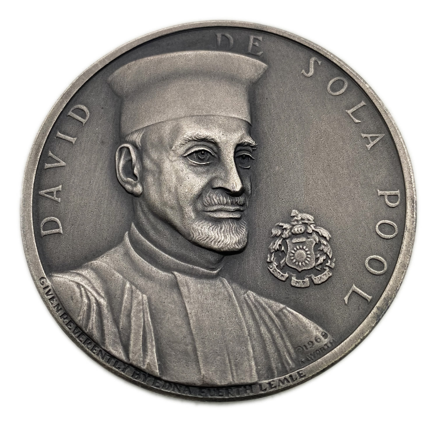 Israel - De Sola Pool - Silver 935, 117 grams, 59 m"m - UNC
Medal, 5730-1970
David de ... - 1 0