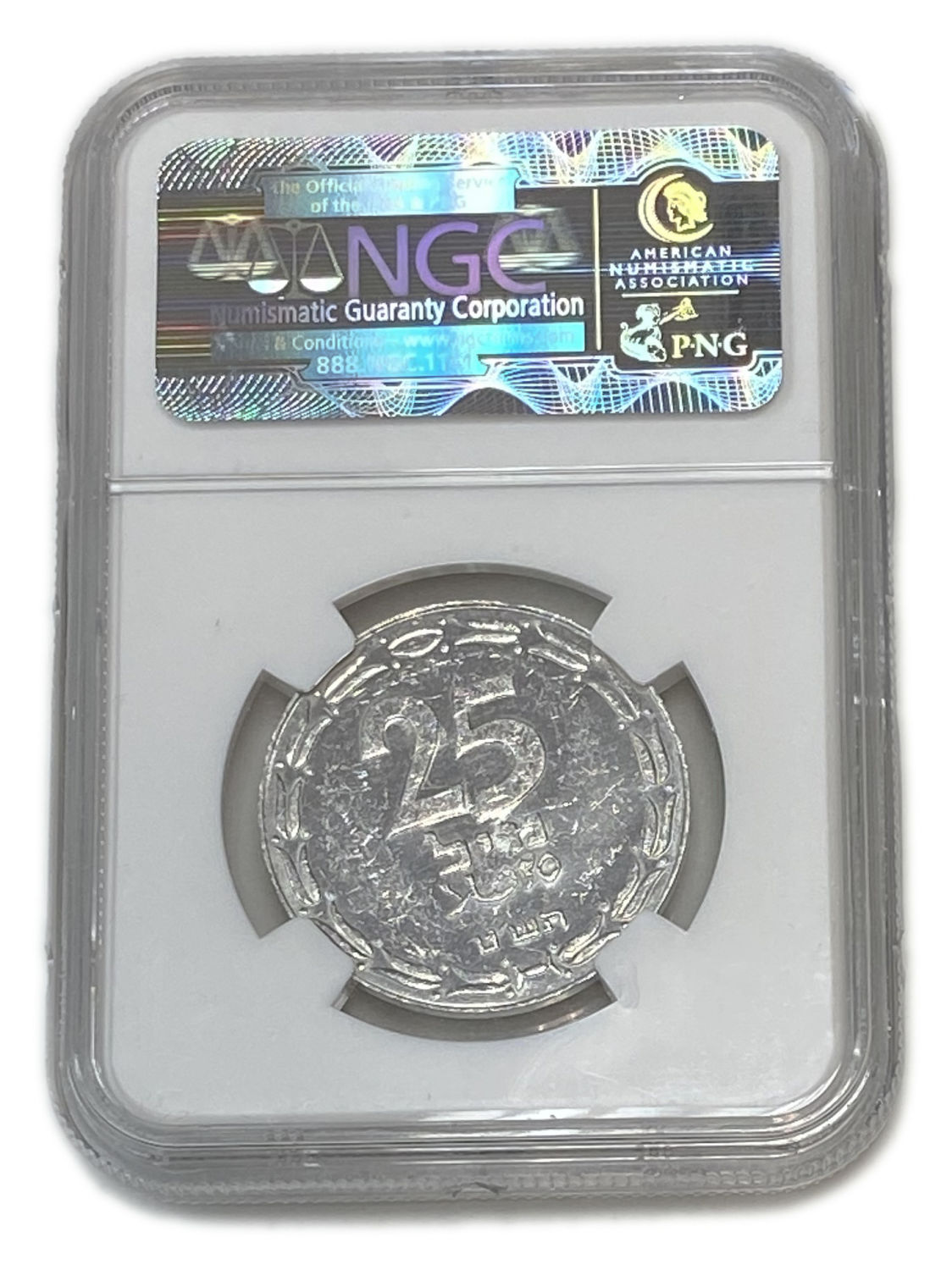Israel - 25 Mils 1949 - Close Link - NGC 60
After the establishment of the state in 1948, and until ... - 1 3