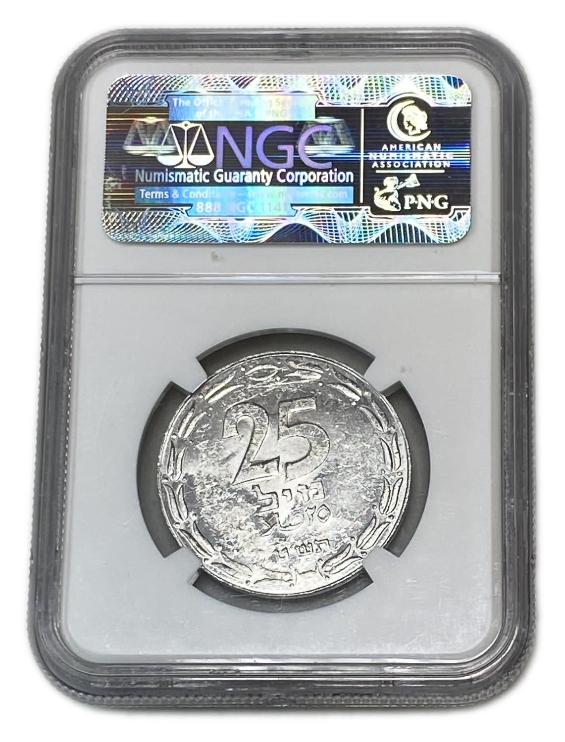 Israel - 25 Mils 1949 - Close Link - NGC 60
After the establishment of the state in 1948, and until ... - 1 3