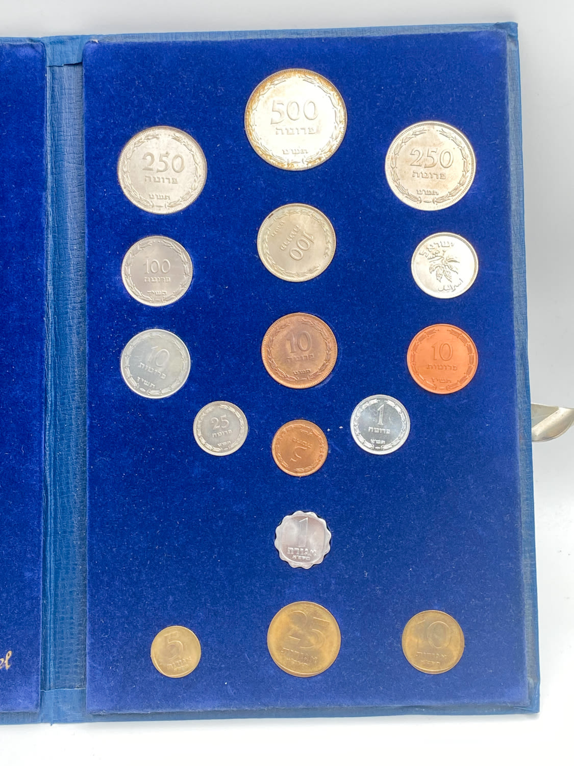 Israel - Pruta and Agora Coin set - 1962 - UNC - With the original case
Complete type set of 16 ... - 1 0