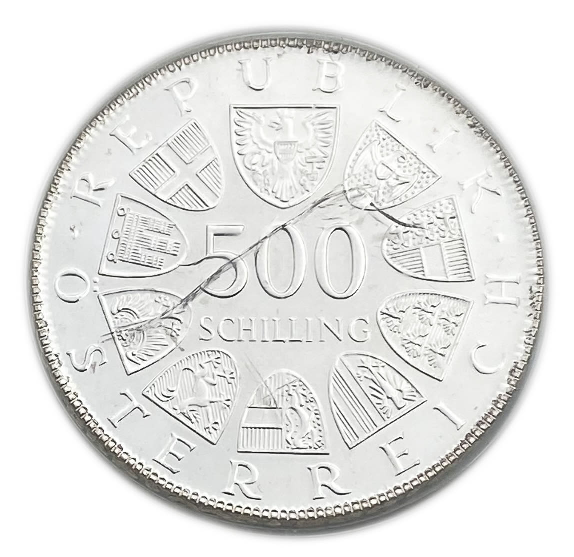 Austria - 500 Schilling 1980 - Maria Theresia - AU-UNC
Silver 640, 28g, 27mm
... - 1 1