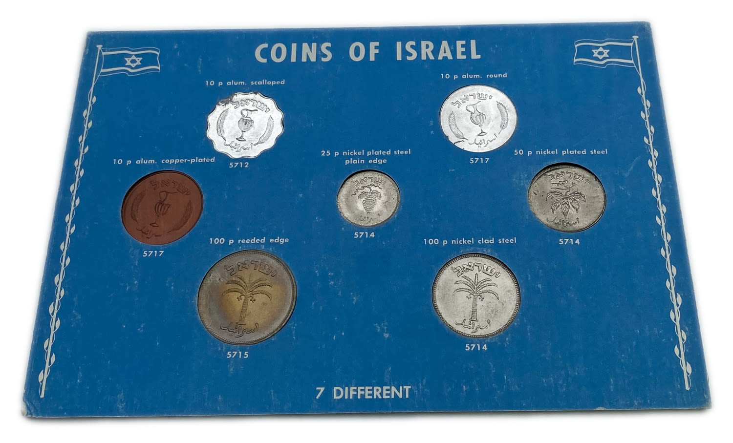Israel - Set of 7 Diffrent Pruta Coins, the first coins series of the State Of Israel
set which ... - 1 1