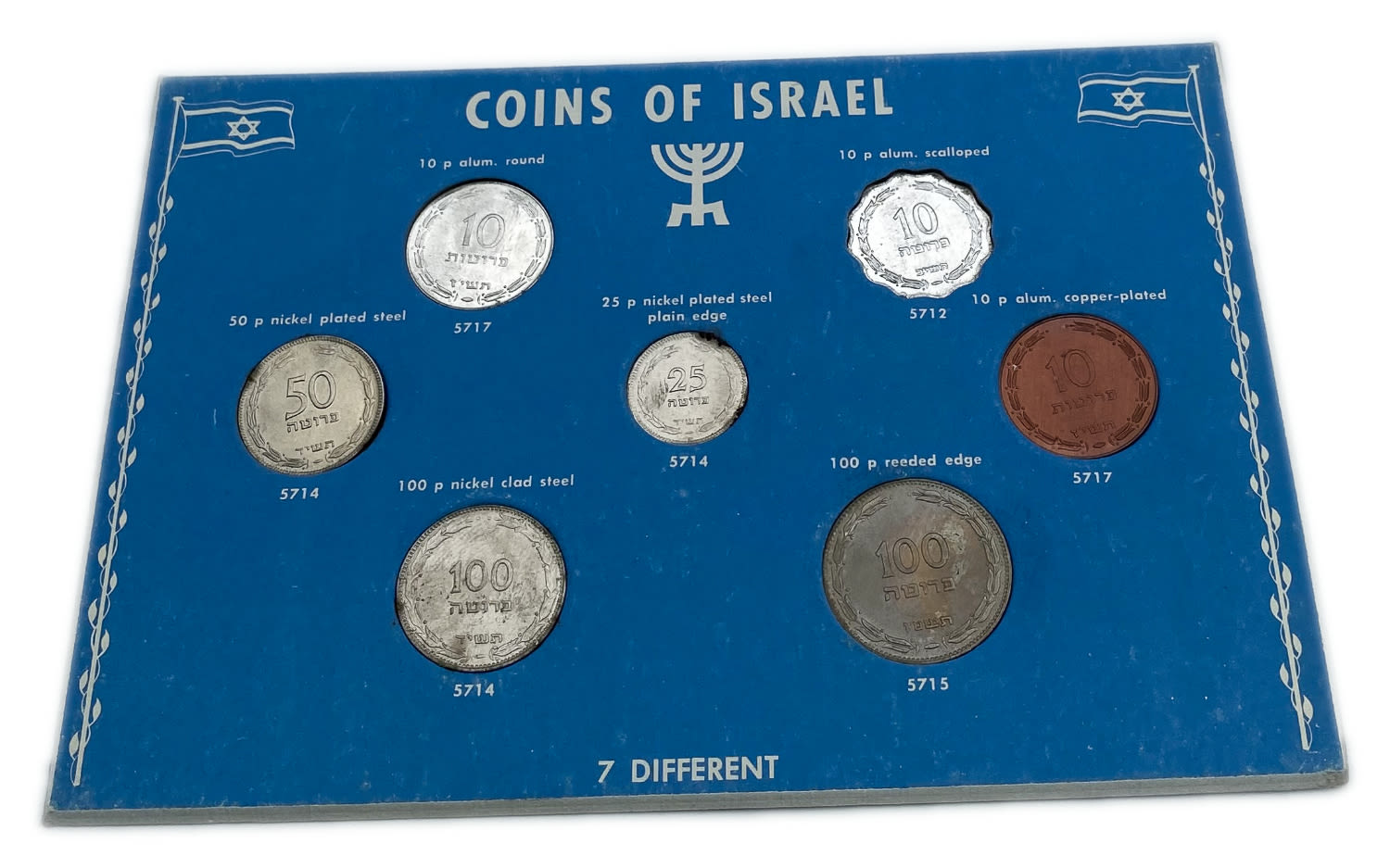 Israel - Set of 7 Diffrent Pruta Coins, the first coins series of the State Of Israel
set which ... - 1 0