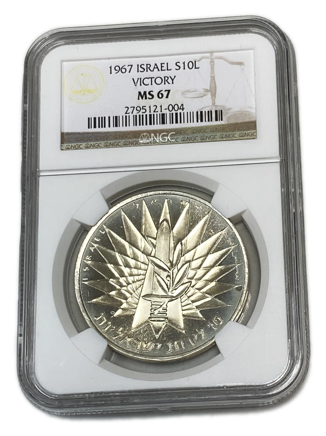 Israel - 5 Lirot 1967 - NGC MS 67 - The Victory
Special Coin Issue 5727-1967
The ... - 1 2