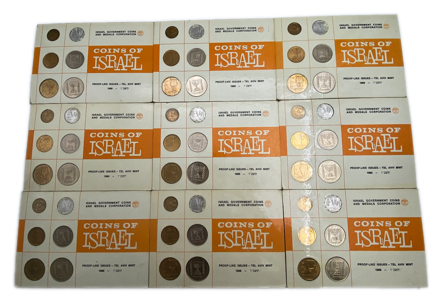 Israel - a collection of 27 sets of coins from the year 1966 - the lira series
Please note that 3 ... - 1 2