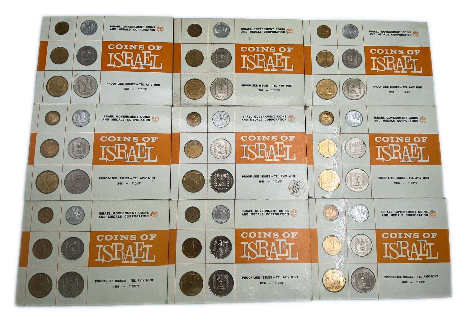 Israel - a collection of 27 sets of coins from the year 1966 - the lira series
Please note that 3 ... - 1 6