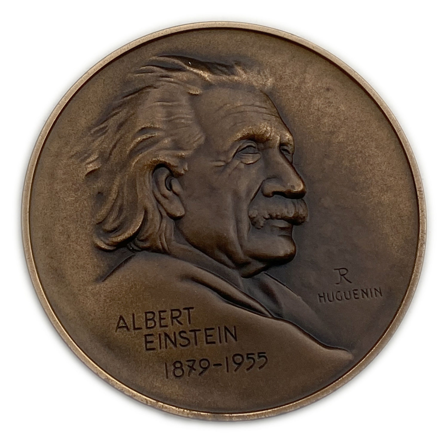 Judaica / Zionism - Albert Einstein World Award of Science medal, Switzerland - 59 mm
... - 1 0