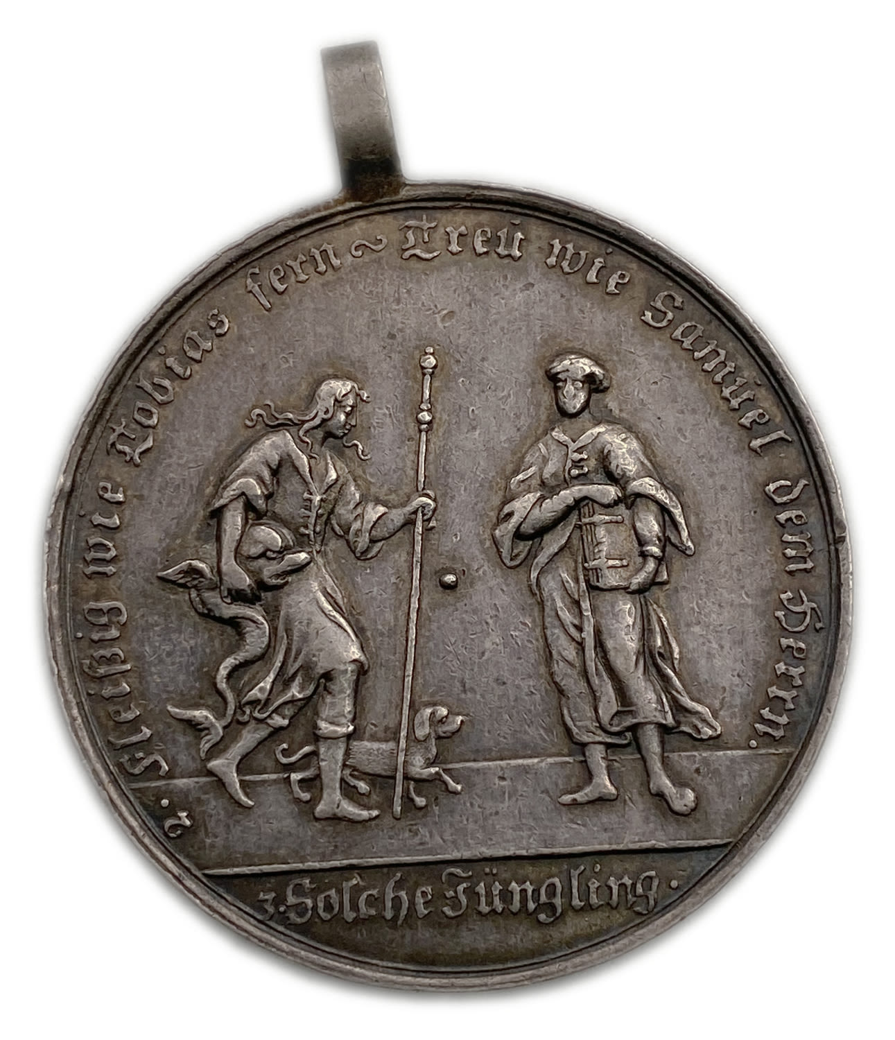 German silver medal, celebrates book of Tobit Story - 1700', 15g, 38mm
In the story, Tobias is sent ... - 1 1