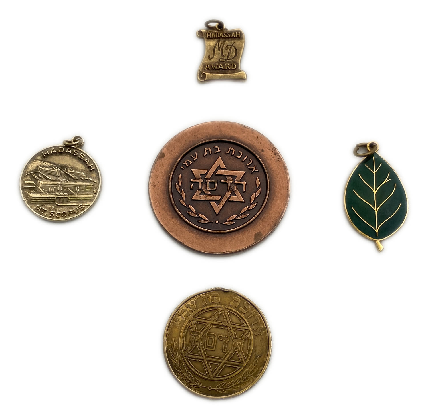 JUdaica / Zionisim - Lot of 5 pendents of the "Hadassah" organization
Hadassah, the Zionist ... - 1 0