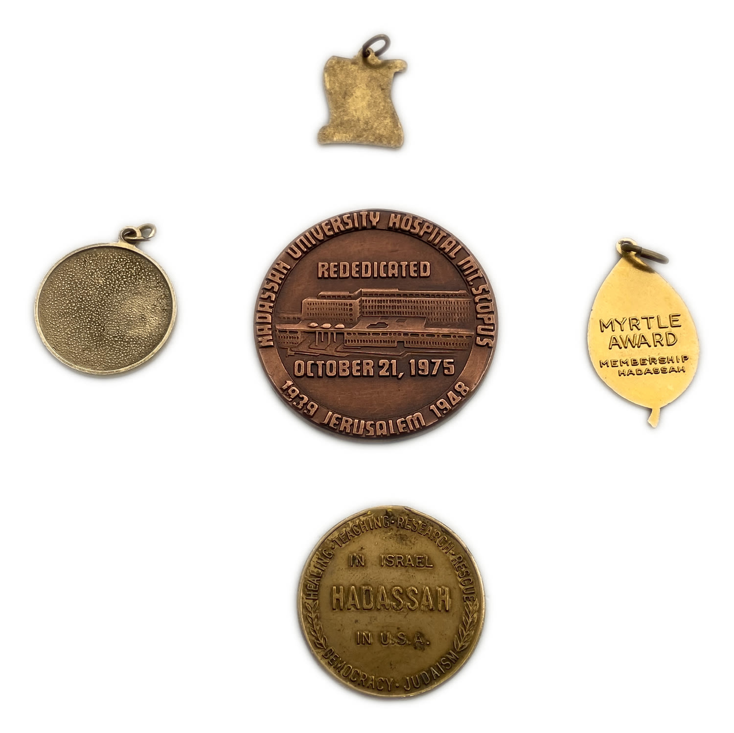 JUdaica / Zionisim - Lot of 5 pendents of the "Hadassah" organization
Hadassah, the Zionist ... - 1 1