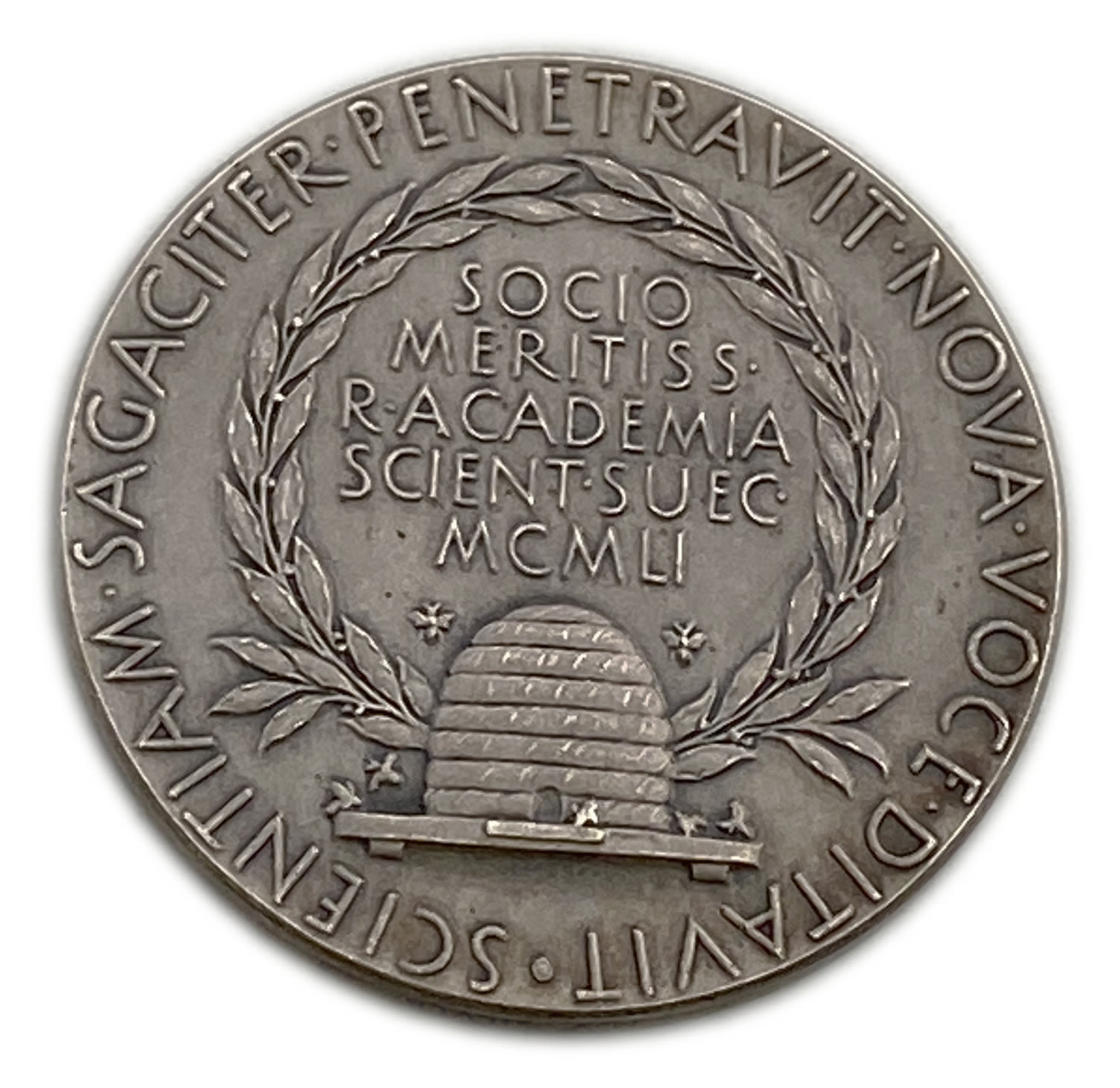 Judaica / Zionisim - Academy of Sciences Prize, David Davidson, Economist - 1951, Silver, 15g ... - 1 1