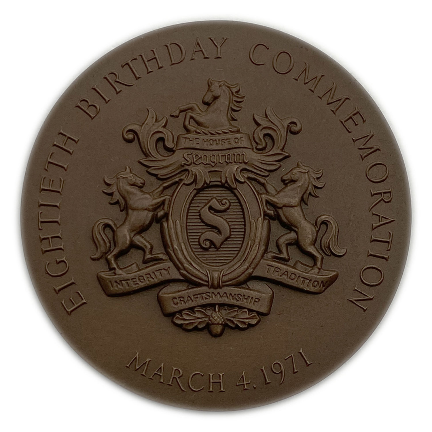 Judaica / Zionisim - Samuel Bronfman medal, Eightieth Birthday Commemoration - 1971
Samuel Bronfman ... - 1 1
