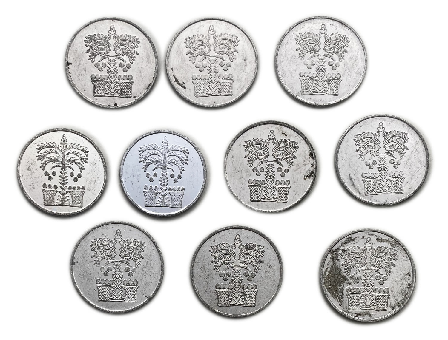 Judaica / Zionism - Lot of 10 tokens "Redemption of Zion" - Israel - 1 1