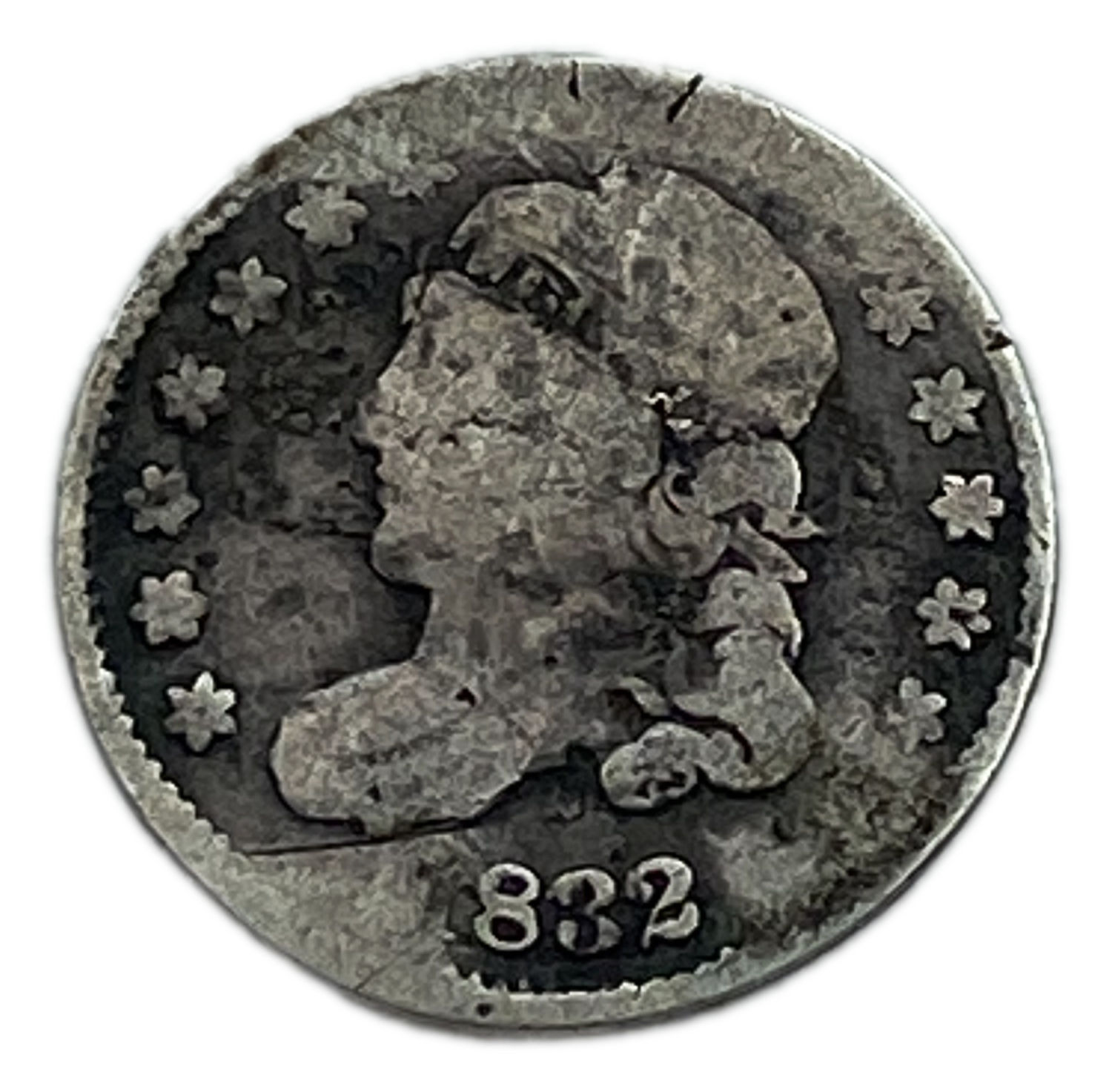 USA - 5 Cents 1832 - "Liberty Cap Half Dime" - F - 1 0