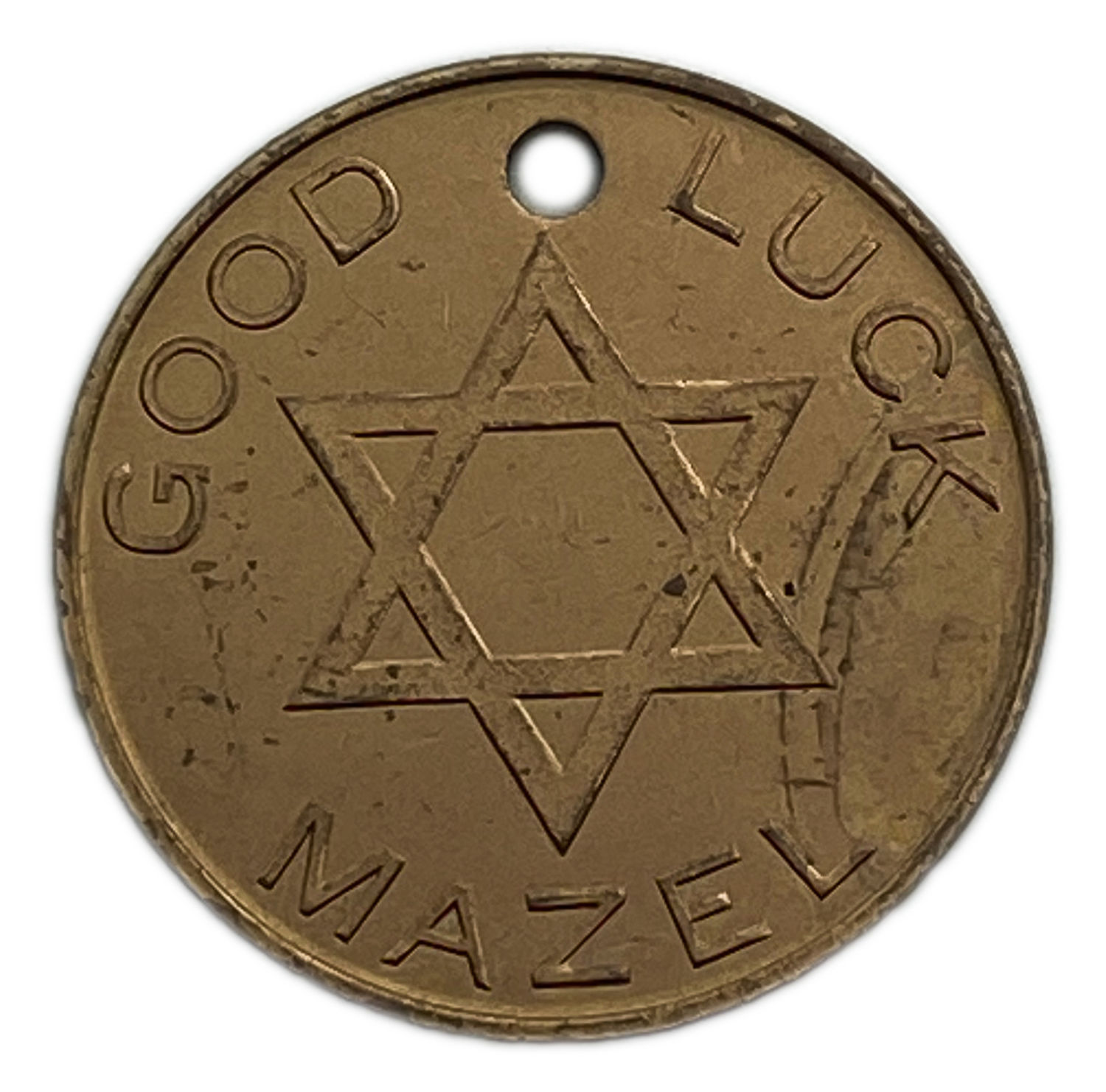Judaica / Zionism - Good Luck token - Late 1940's - early 1950's
Star of David on one side and ... - 1 1