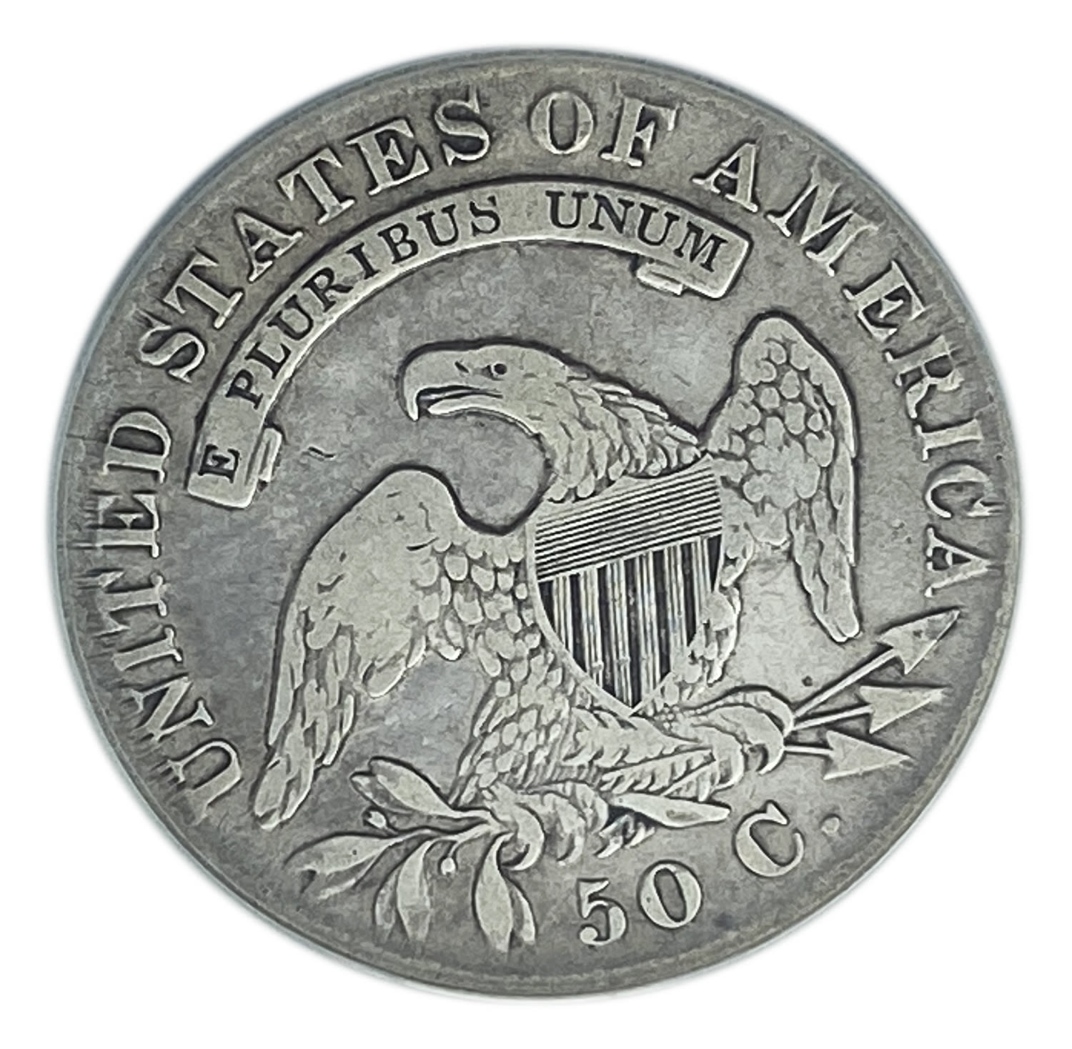 USA - 50 Cents 1830 - ANACS F 15
Obverse: The bust of Liberty, facing left wearing a cap, which is ... - 1 1