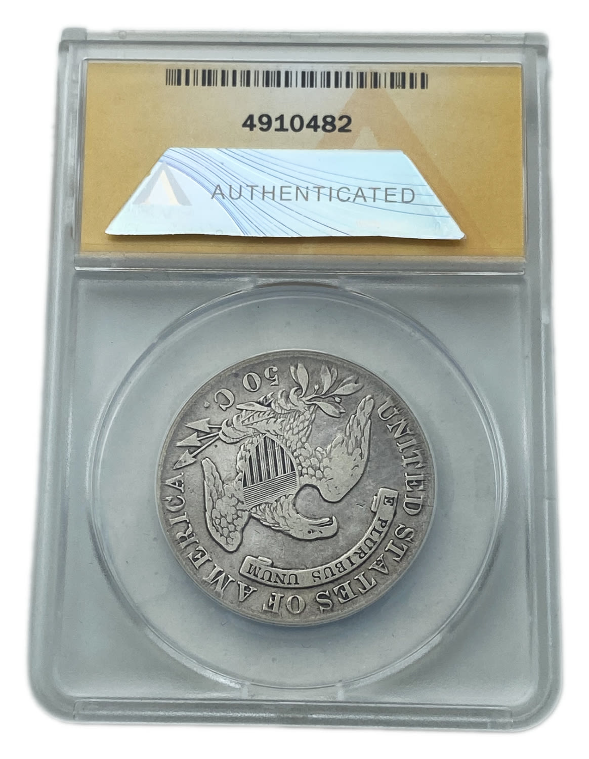 USA - 50 Cents 1830 - ANACS F 15
Obverse: The bust of Liberty, facing left wearing a cap, which is ... - 1 3
