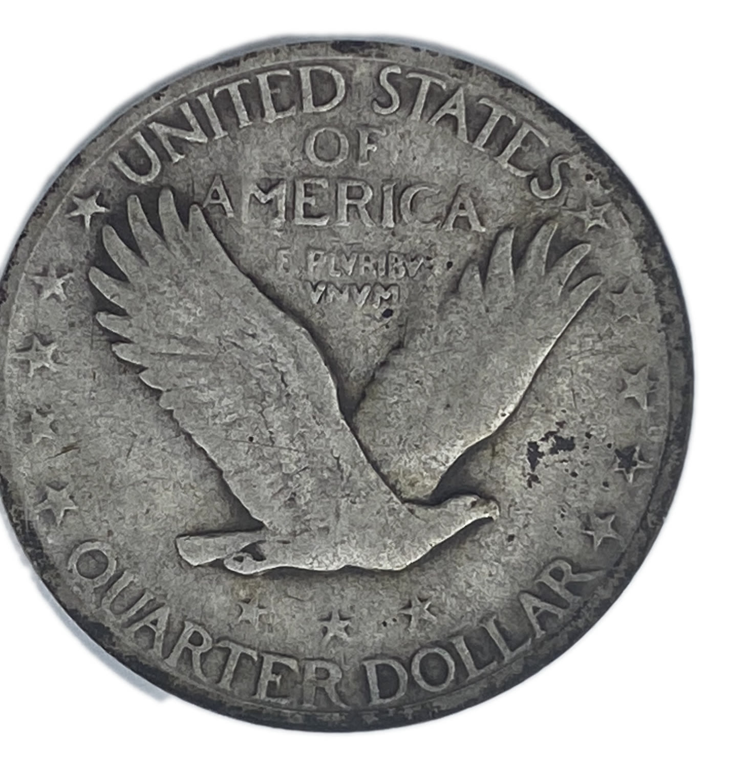 USA - 25 Cents 1927 S - "Standing Liberty Quarter" - ICQ 10
Obverse: Standing Liberty, looking over ... - 1 1