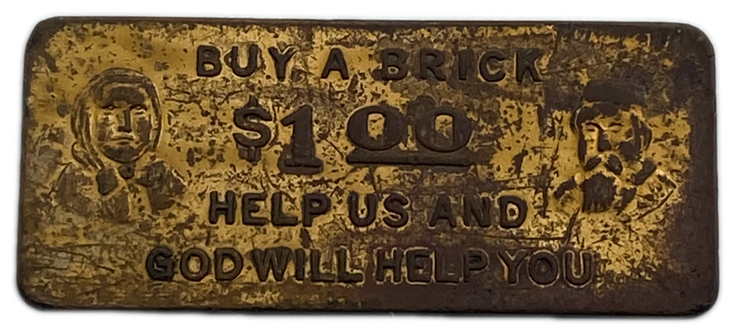 Judaica / Zionism - Donation token - Jewish aged home - USA - 20' - Rare.
donation tokens of $1 for ... - 1 0