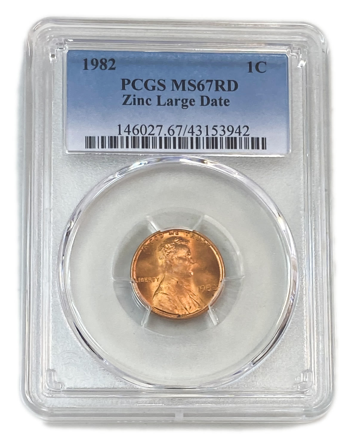 USA - Lot of 4 coins 1 cent coins from the year 1982 - different types
1 Cent 1982 - PCGS MS ... - 1 7