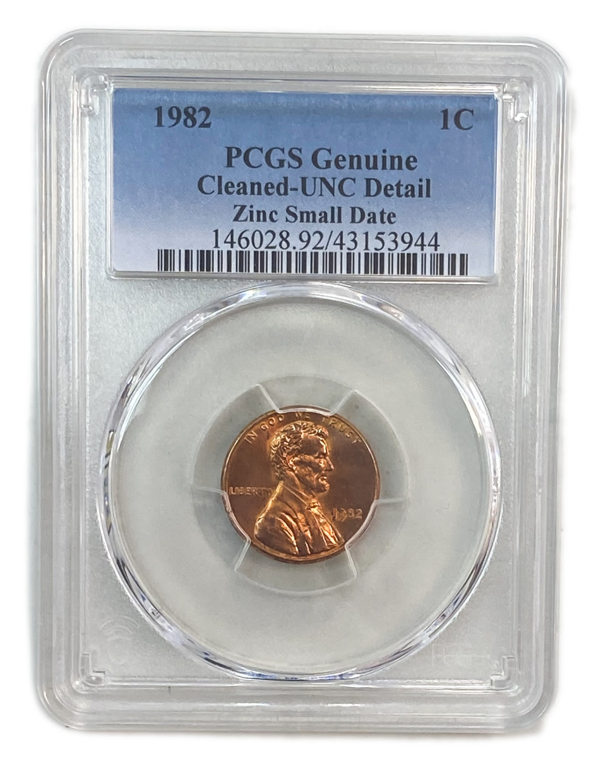 USA - Lot of 4 coins 1 cent coins from the year 1982 - different types
1 Cent 1982 - PCGS MS ... - 1 1