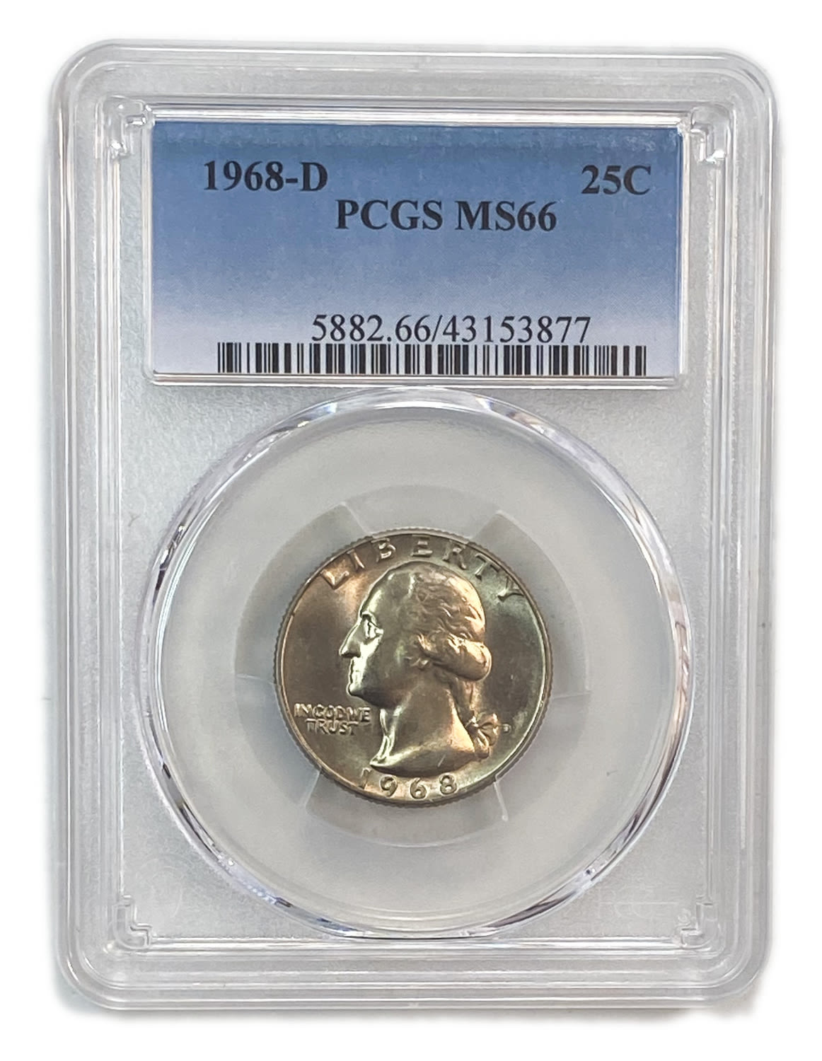 USA - Lot of 10 coins of 25 Cents - Different years and conditions
25 Cents 1965 - PCGS SP ... - 1 1