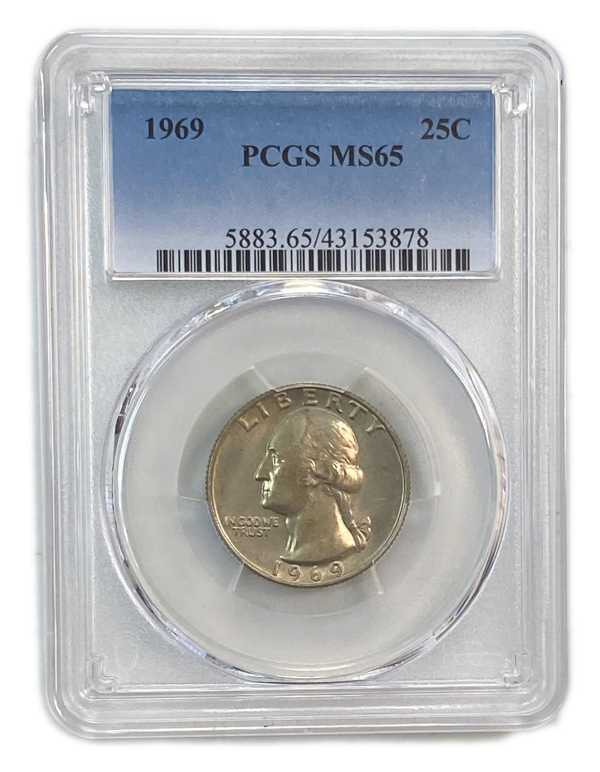 USA - Lot of 10 coins of 25 Cents - Different years and conditions
25 Cents 1965 - PCGS SP ... - 1 5