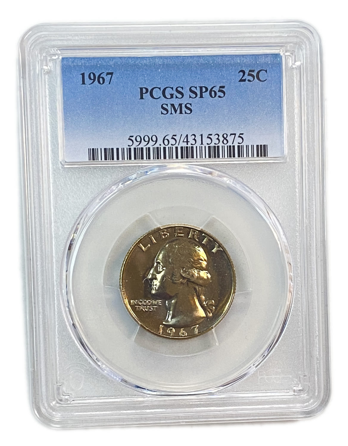 USA - Lot of 10 coins of 25 Cents - Different years and conditions
25 Cents 1965 - PCGS SP ... - 1 9