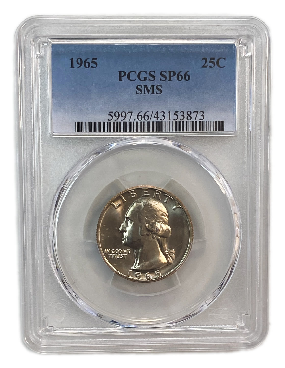 USA - Lot of 10 coins of 25 Cents - Different years and conditions
25 Cents 1965 - PCGS SP ... - 1 3