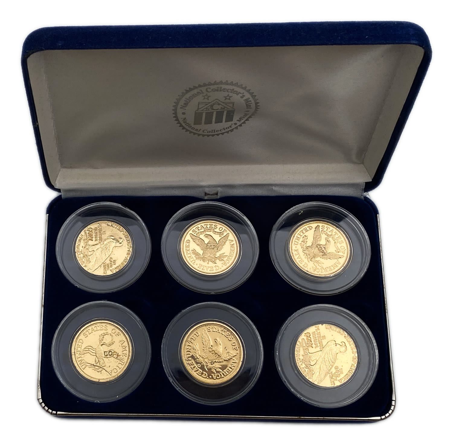 USA - set of replicas of 6 coins, replicas of United States coins - 1 3