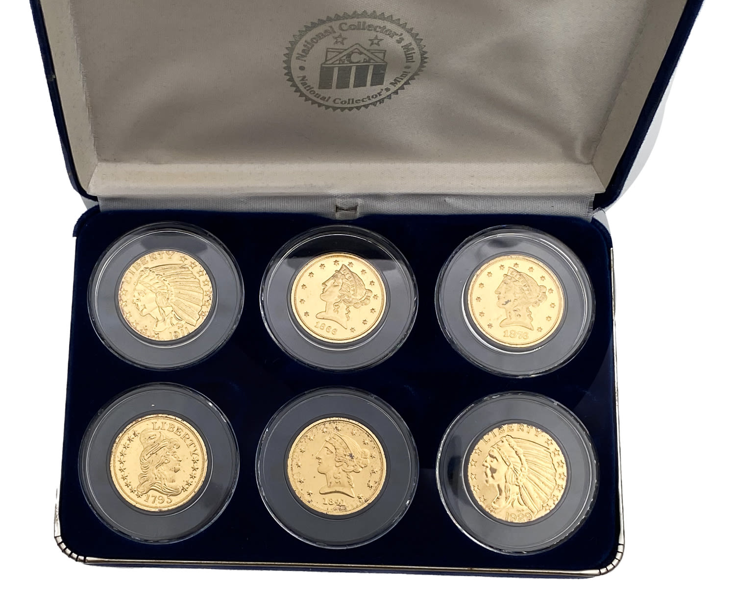 USA - set of replicas of 6 coins, replicas of United States coins - 1 2