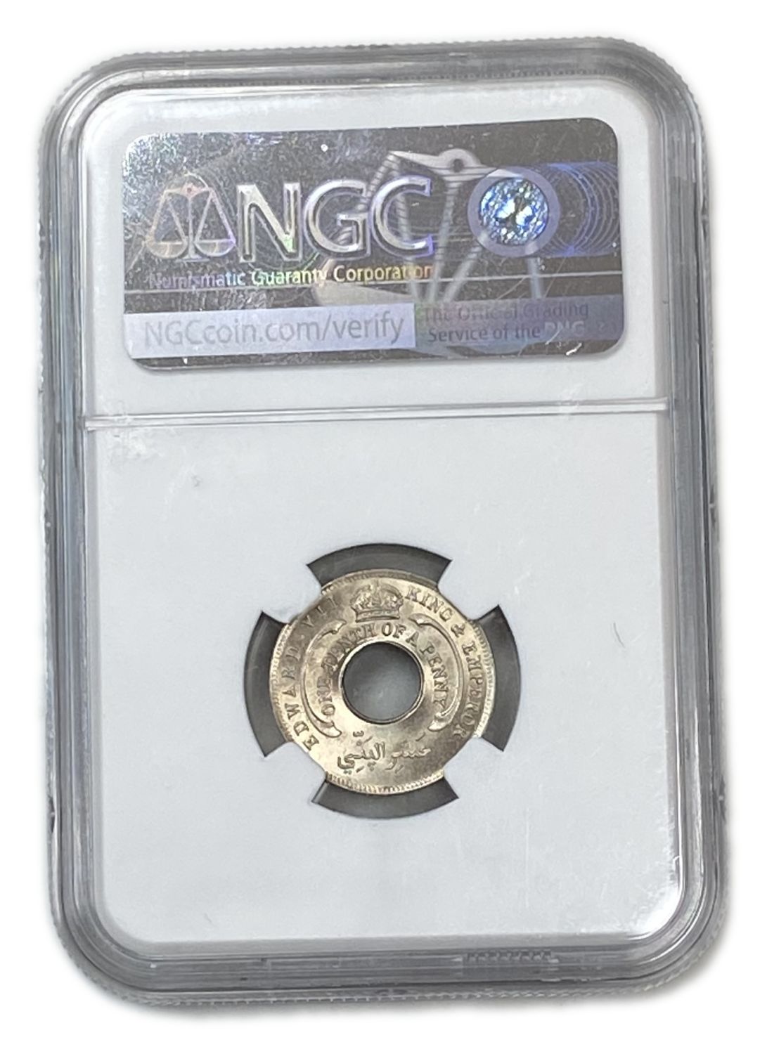 British West Africa - 1/10 Penny 1908 - NGC MS 65 - 1 3