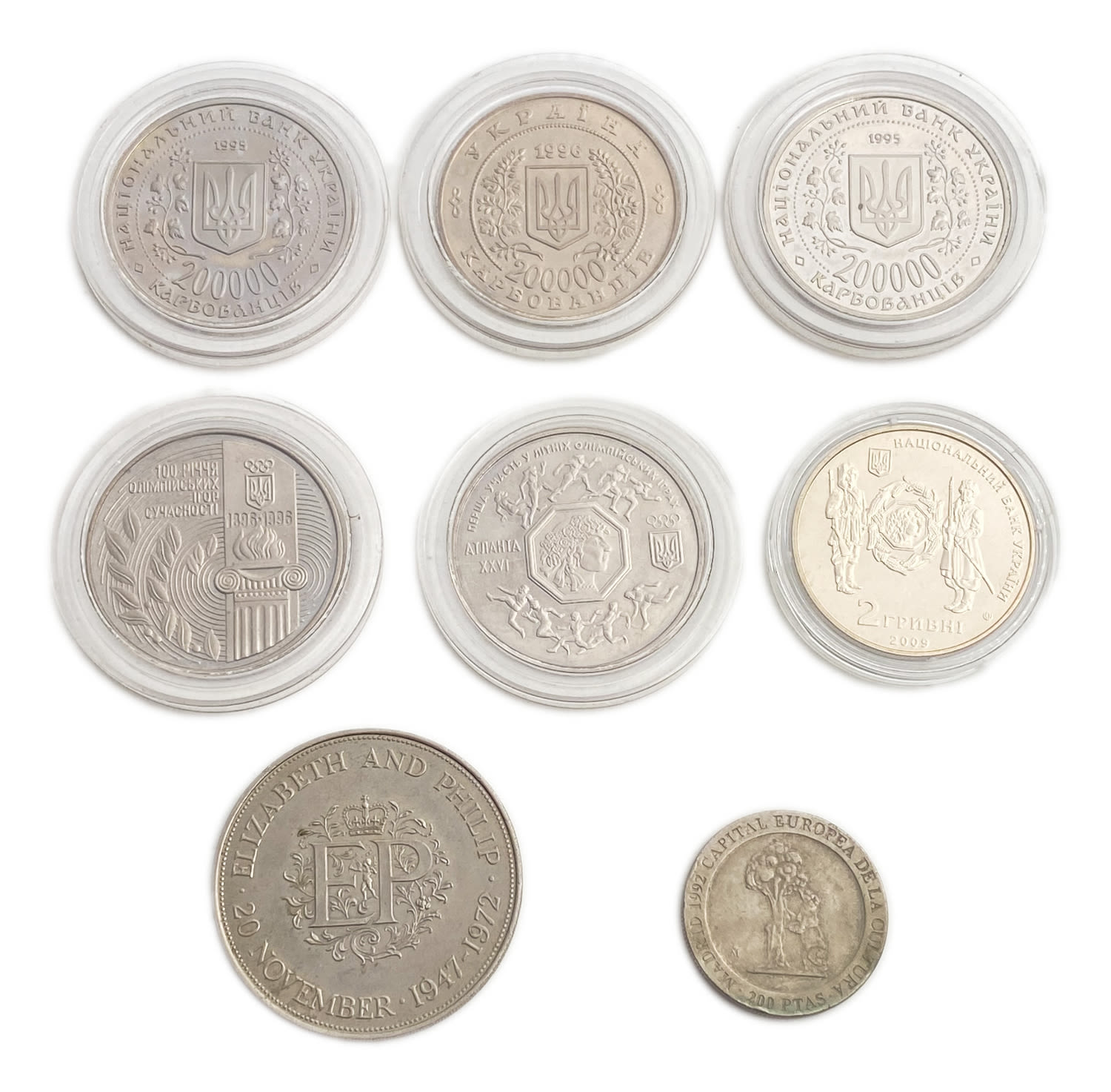 World coins - Lot of 8 European coins - some made of silver - 1 1