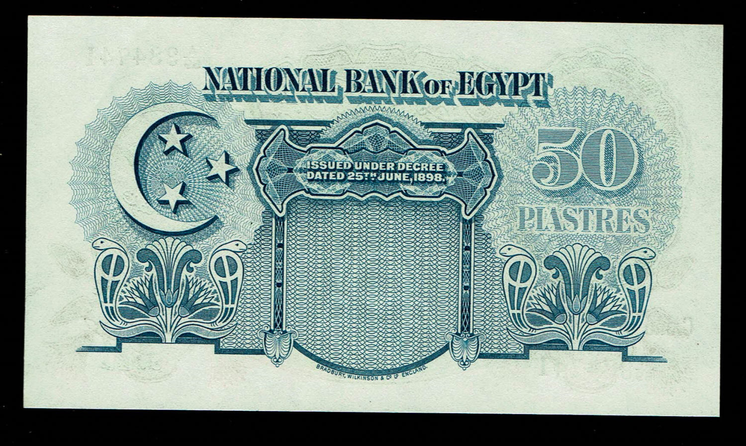 Egypt - 50 Piastres 1951 - UNC
Obverse: White Background with mainly green colour scheme, Khafra ... - 1 1